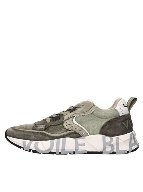 Sneakers in camoscio e tessuto VOILE BLANCHE | CLUB01ARMY-BEIGE